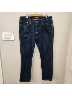 DU/ER  Relaxed Casual L2X Relaxed Taper Denim Jeans Mens 36x30 Blue DUER